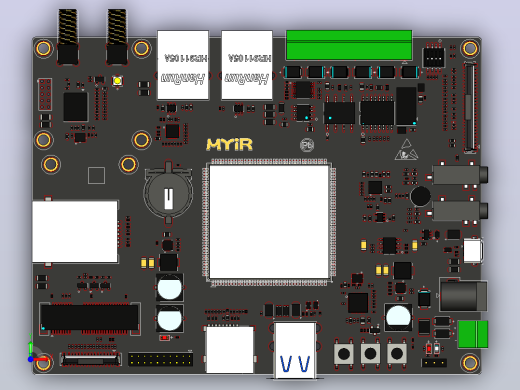 采用NXP Y6ULL cpu的开发套件板前视缩略图