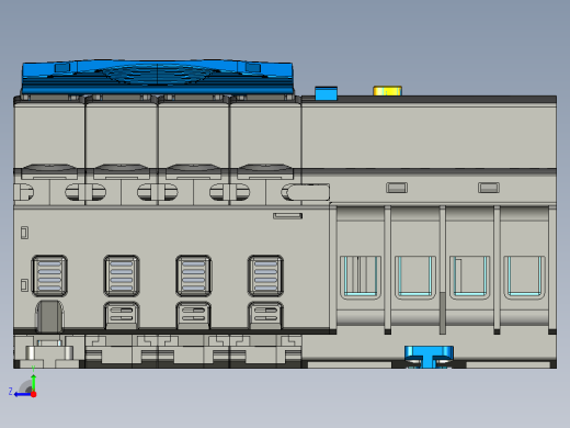 NB7LE-63&amp;4P&amp;剩余电流动作断路器三维模型202307右视缩略图