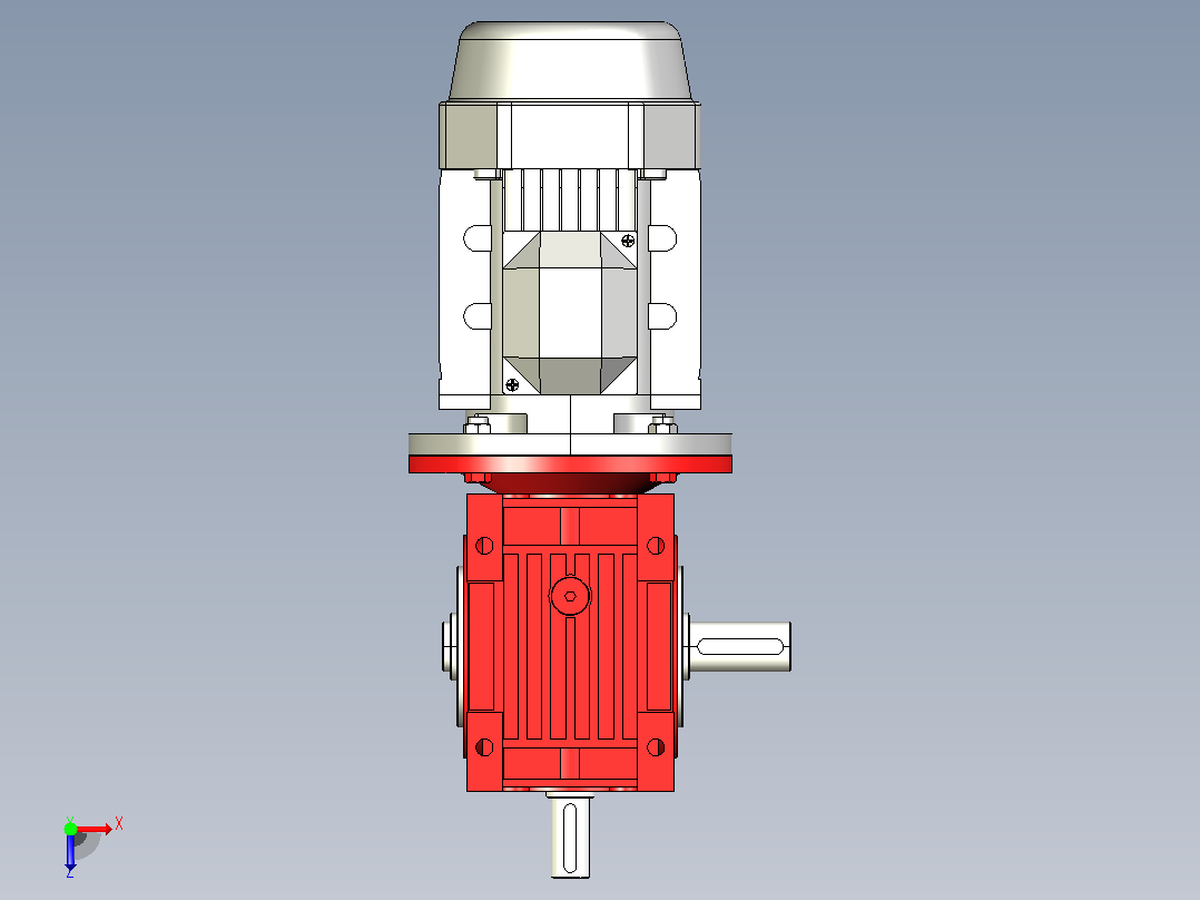NMRV063蜗轮蜗杆减速机[RV63-E-80-0.37kW-DZ1]俯视图