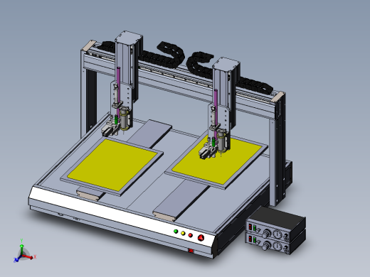 龙门式双通道点胶机sw16可编辑