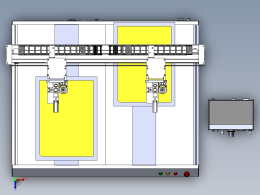 龙门式双通道点胶机sw16可编辑俯视缩略图