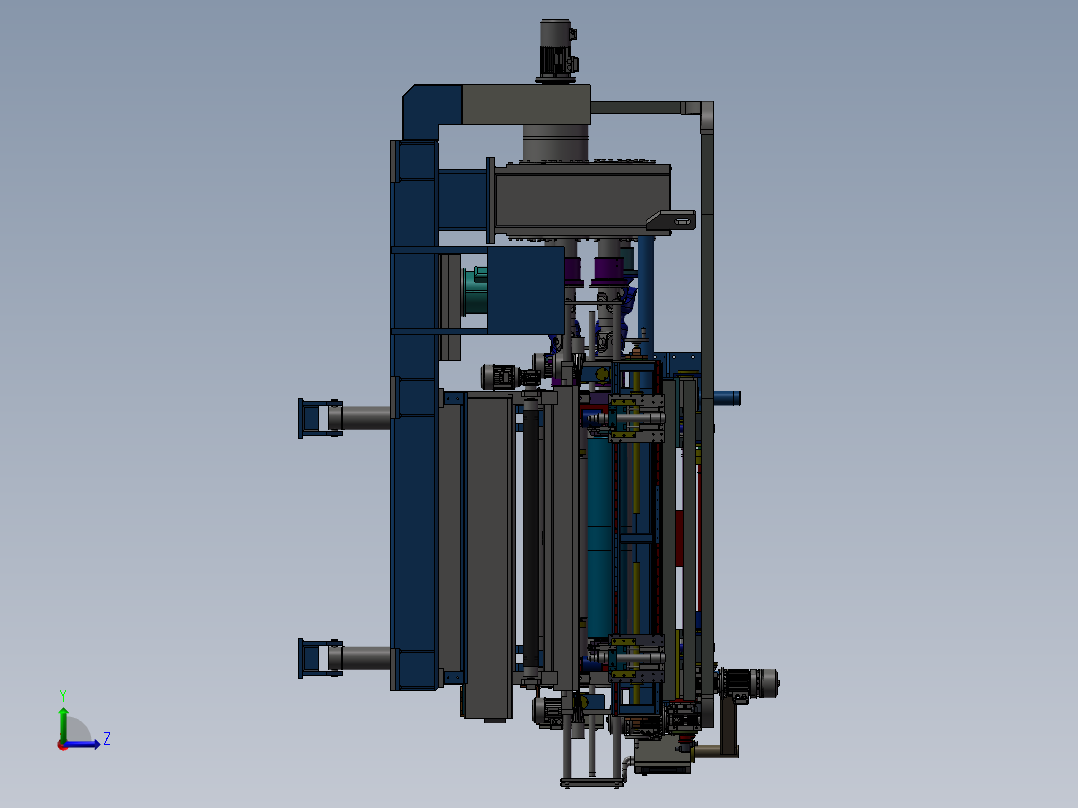 钢板矫直机sw21左视图