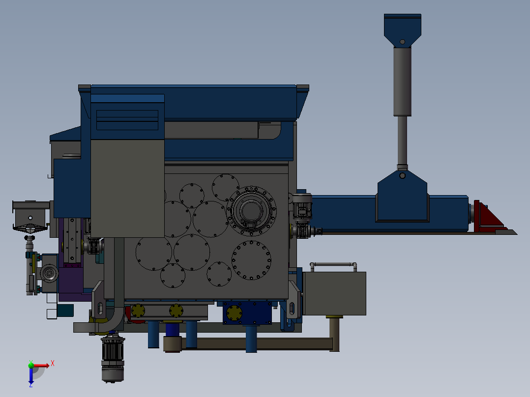钢板矫直机sw21俯视图