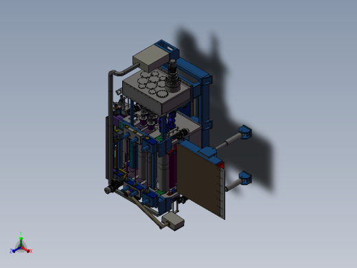 钢板矫直机sw21正等轴测缩略图