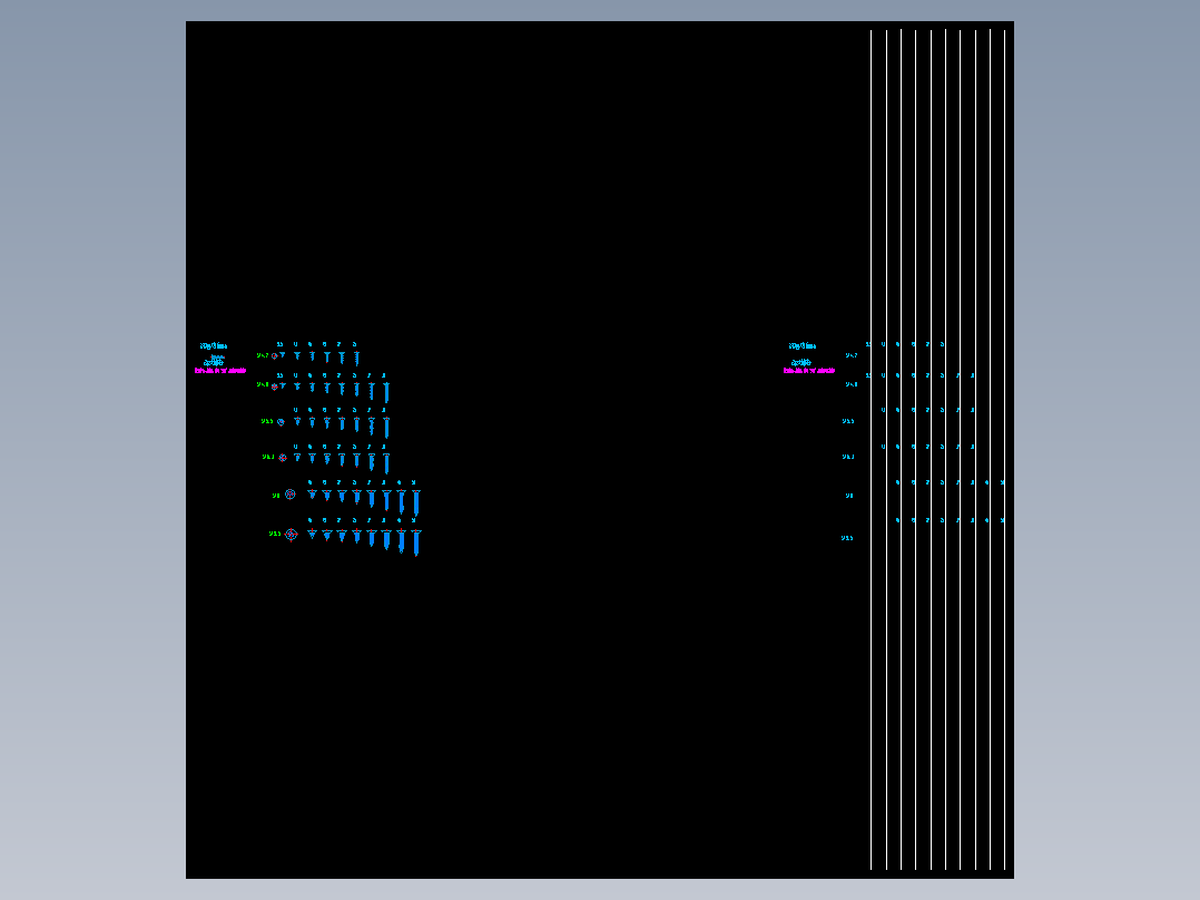 十字槽螺丝钉膨胀螺栓水泥钉自攻钉螺丝钢钉图块符号设计CAD图纸