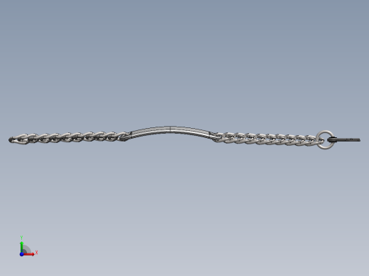 solidworks 银手镯设计前视缩略图