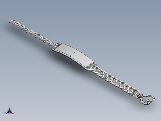 solidworks 银手镯设计正等轴测缩略图