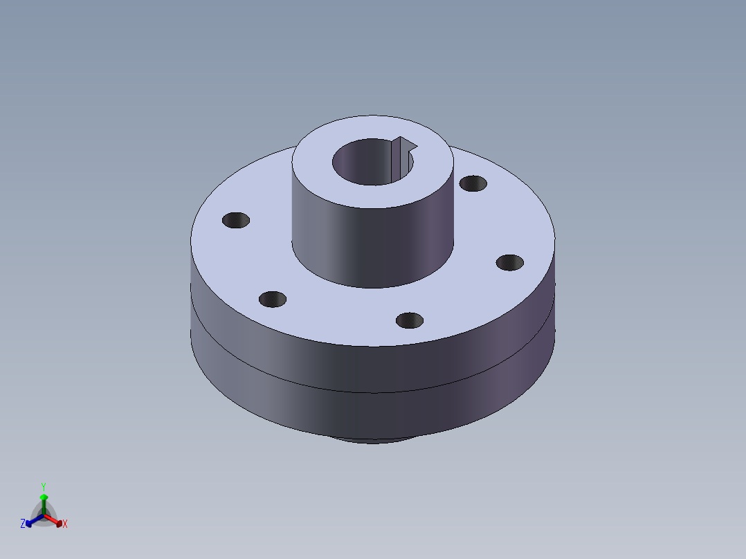 联轴器正等轴测图