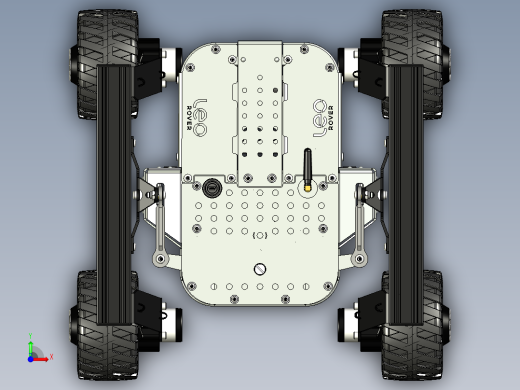 leo-rover四轮火星车3D图纸 STEP格式前视缩略图