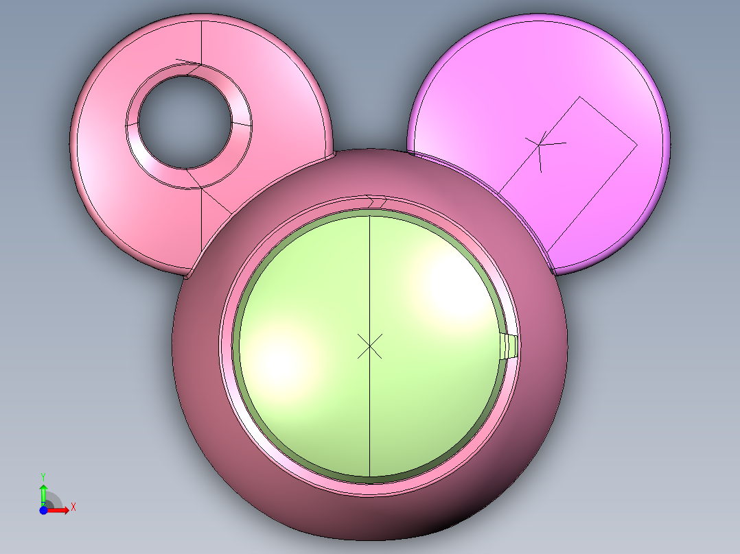 卡通迷你U盘前视图