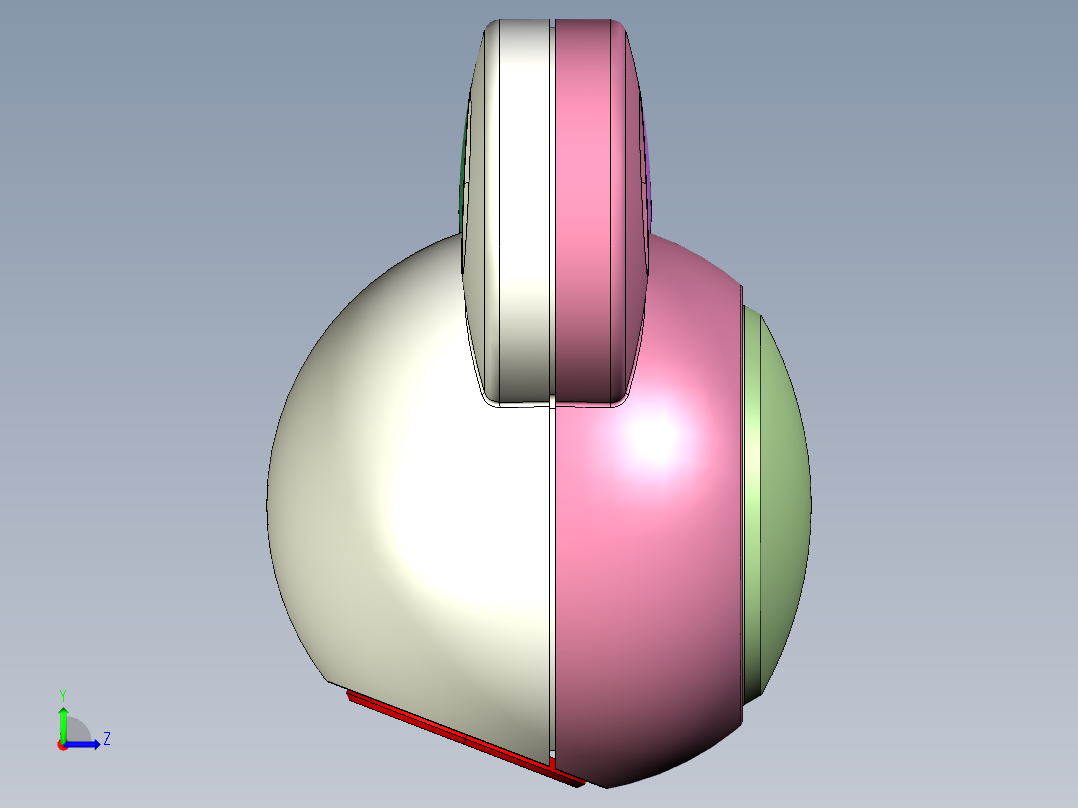 卡通迷你U盘左视图