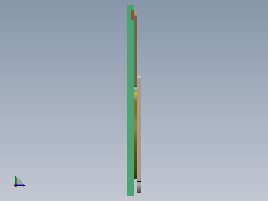 快速返回机构左视图
