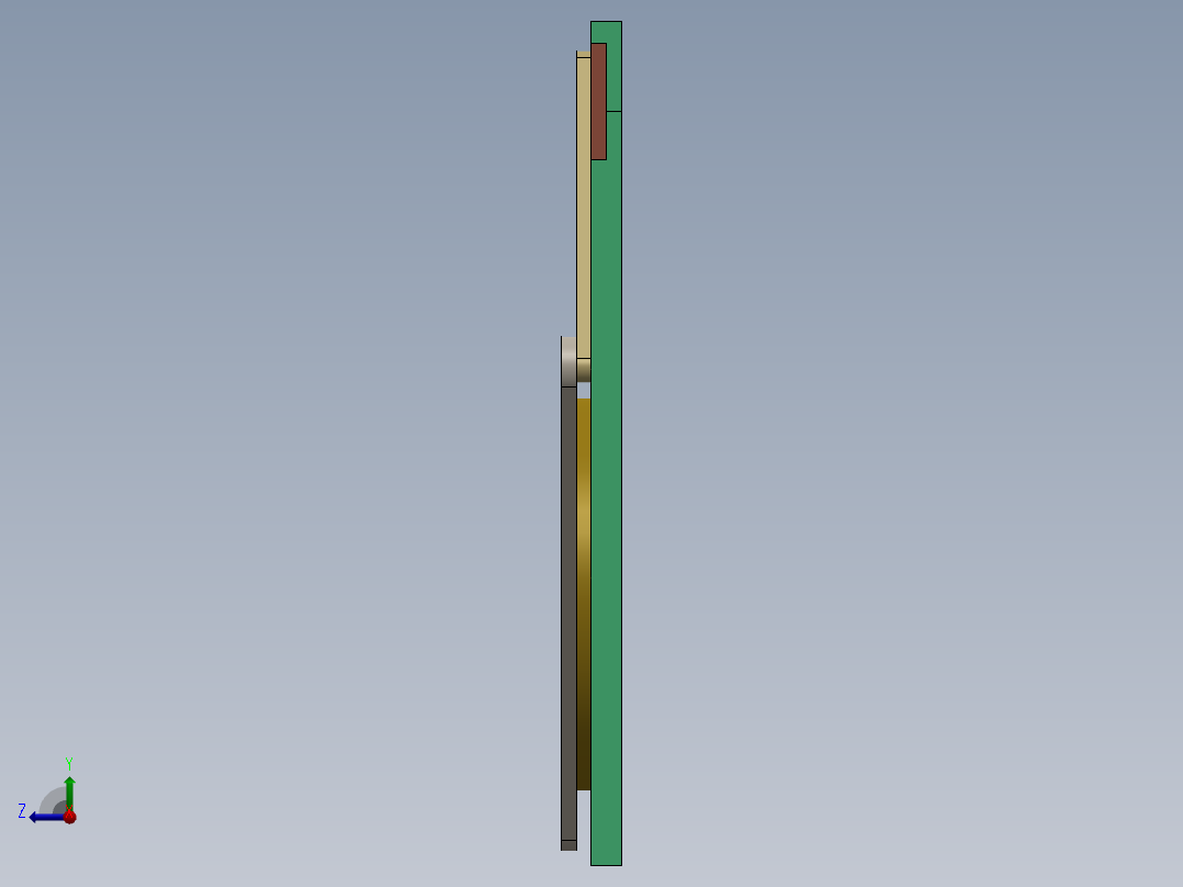 快速返回机构右视图