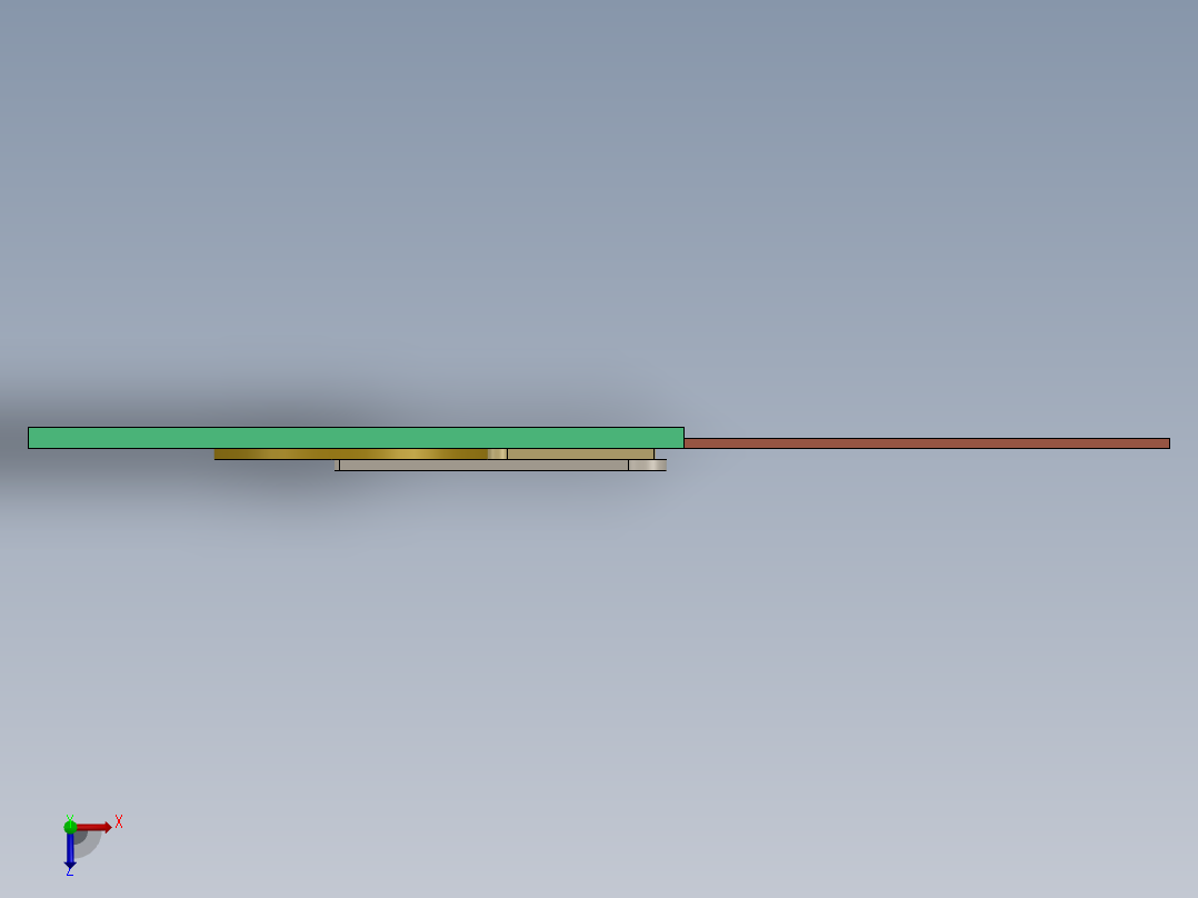 快速返回机构俯视图