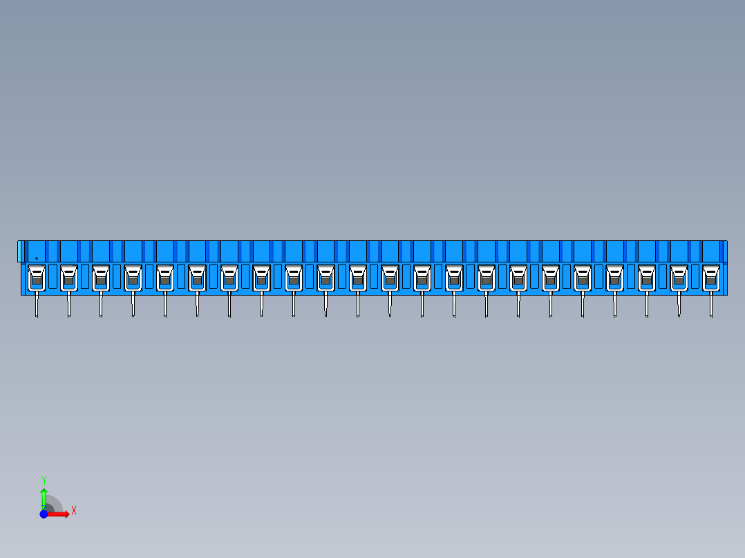DEGSON DG365 系列 7.5mm 接线端子-DG365-7.5-22P-12-00AH前视图
