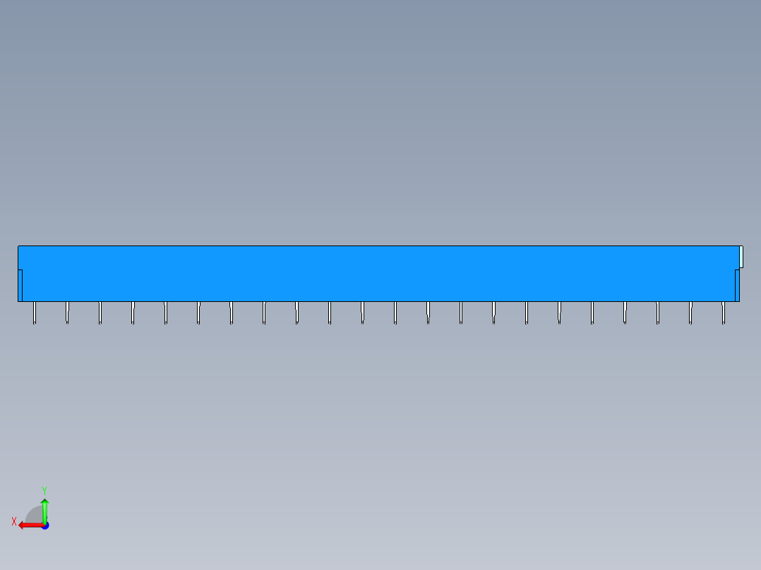 DEGSON DG365 系列 7.5mm 接线端子-DG365-7.5-22P-12-00AH后视图