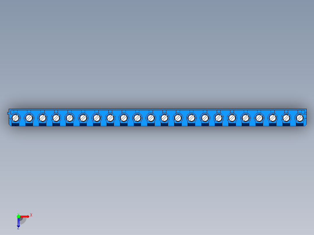 DEGSON DG365 系列 7.5mm 接线端子-DG365-7.5-22P-12-00AH俯视图