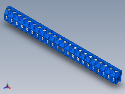 DEGSON DG365 系列 7.5mm 接线端子-DG365-7.5-22P-12-00AH正等轴测缩略图