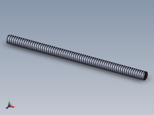 公制 （ISO） 梯形螺钉-TR12x3x200.SLDPRT