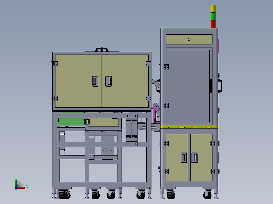 整机组装机前视图