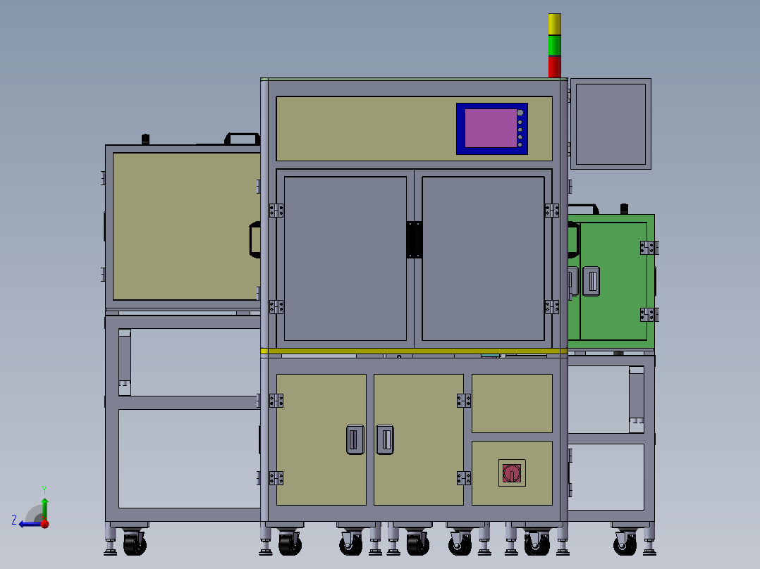 整机组装机右视图