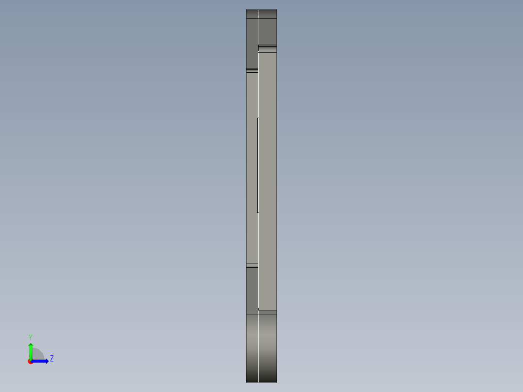 固定车厢上角铁弯曲模（CAD图+UG三维）左视图