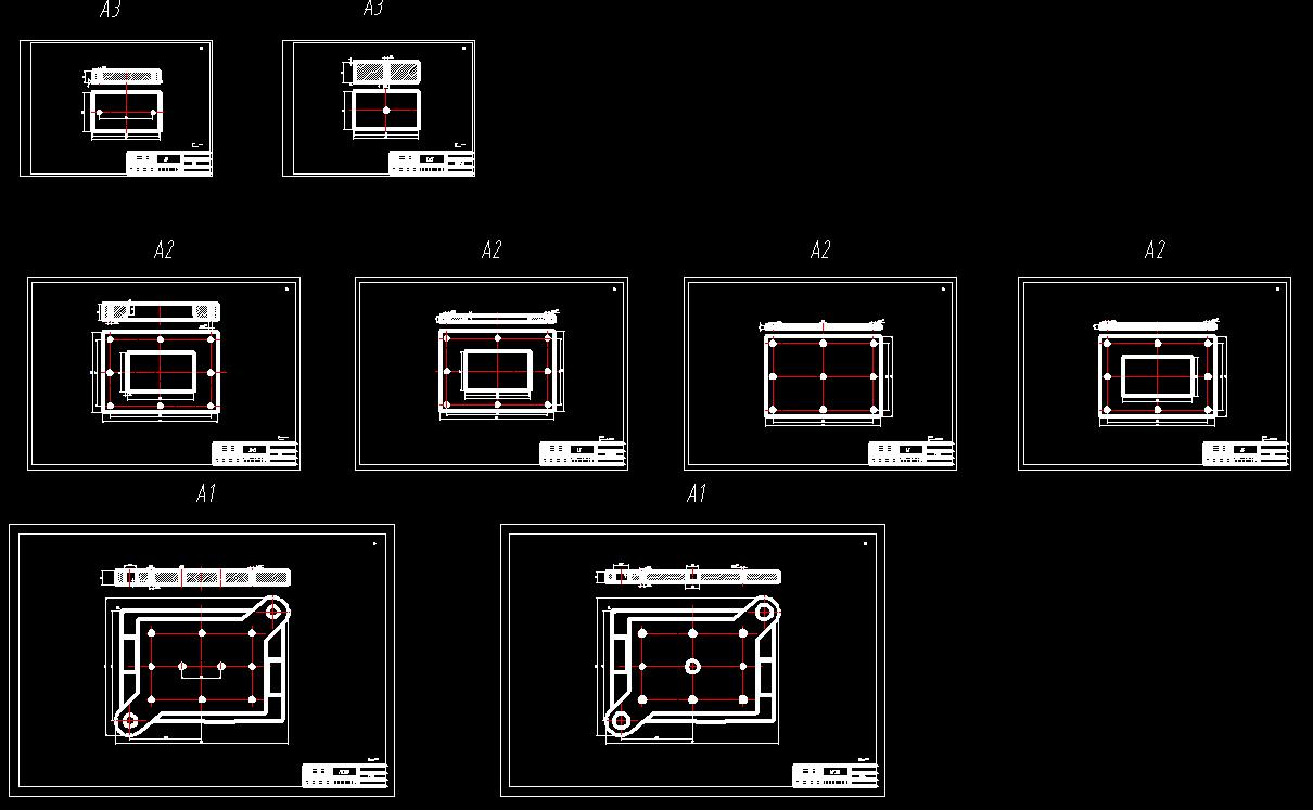 固定车厢上角铁弯曲模（CAD图+UG三维）