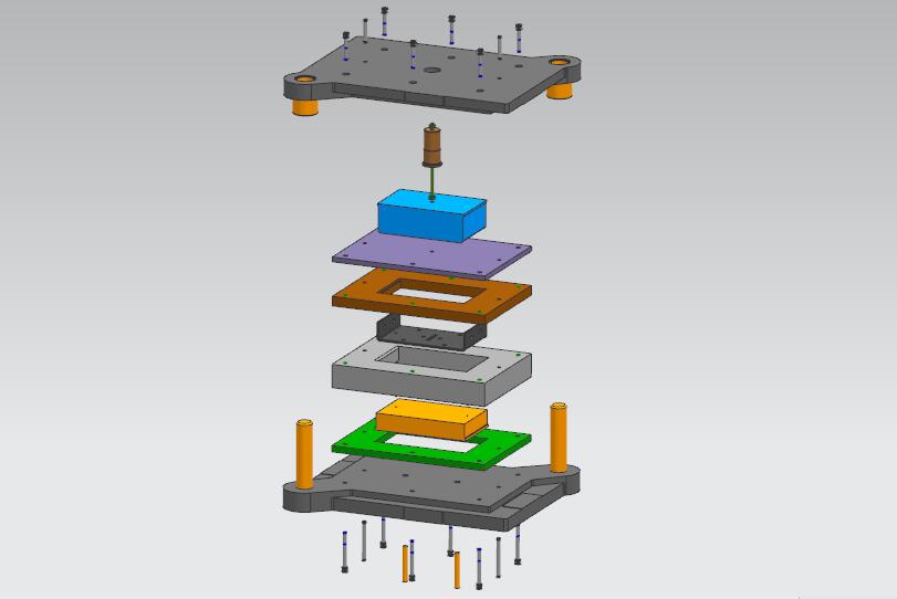 固定车厢上角铁弯曲模（CAD图+UG三维）