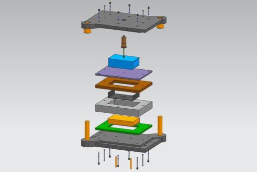 固定车厢上角铁弯曲模（CAD图+UG三维）缩略图
