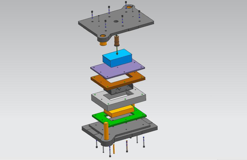 固定车厢上角铁弯曲模（CAD图+UG三维）