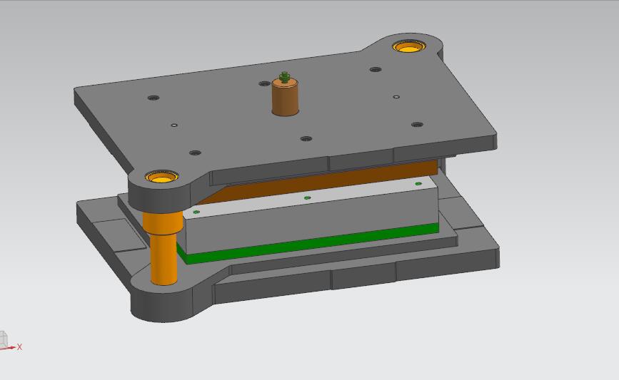 固定车厢上角铁弯曲模（CAD图+UG三维）