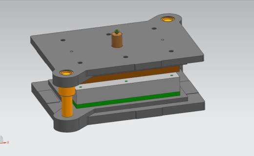 固定车厢上角铁弯曲模（CAD图+UG三维）缩略图