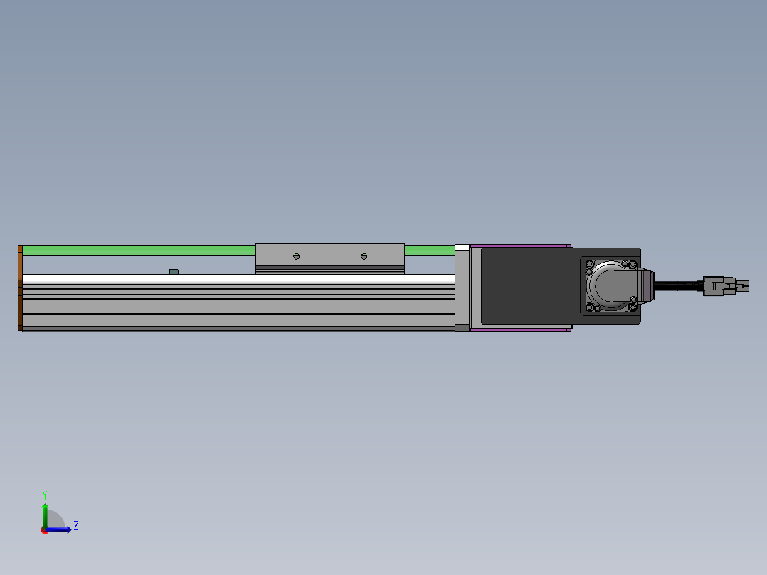 MTB同步带半封闭MTB10-R-100W左视图