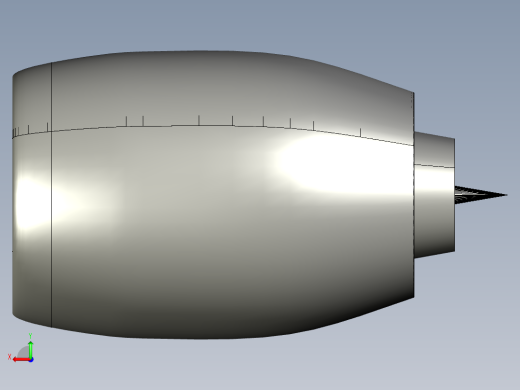 喷气发动机 (TURBOFAN) 设计---模型格式为 stp后视缩略图