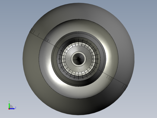 喷气发动机 (TURBOFAN) 设计---模型格式为 stp左视缩略图