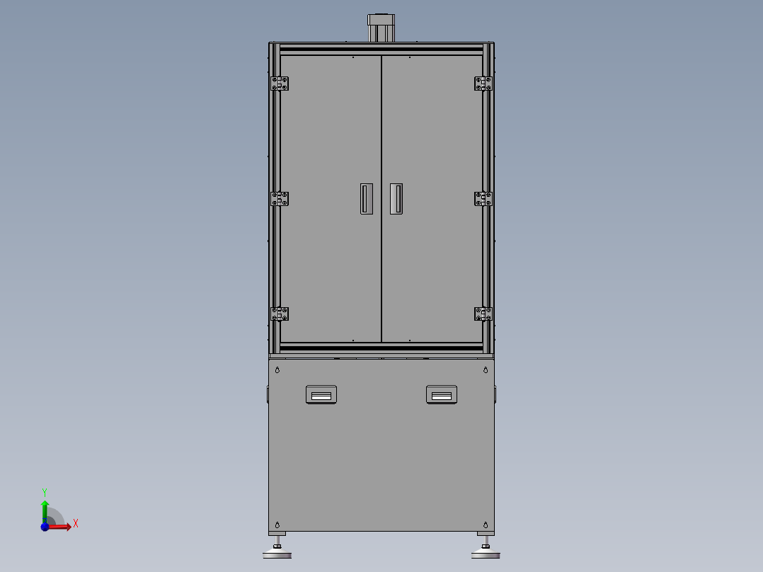 DD电机骨架压装机（sw18+cad+说明书）前视图