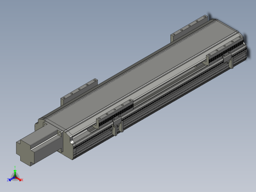 直线模组LHA17-S450-M设计图纸主视缩略图