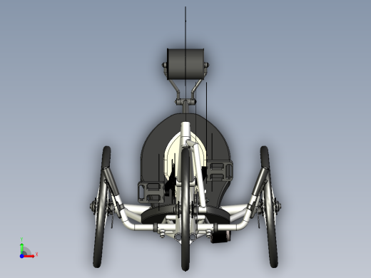 自行车三轮车卧式--stp前视缩略图