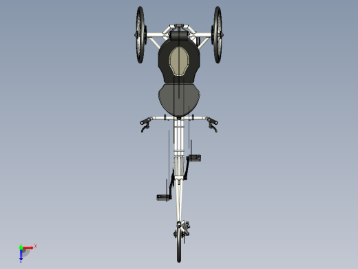 自行车三轮车卧式--stp俯视缩略图