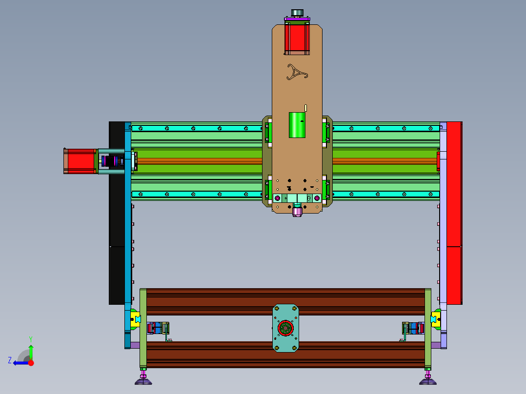 PP塑料中空板电脑割样机右视图