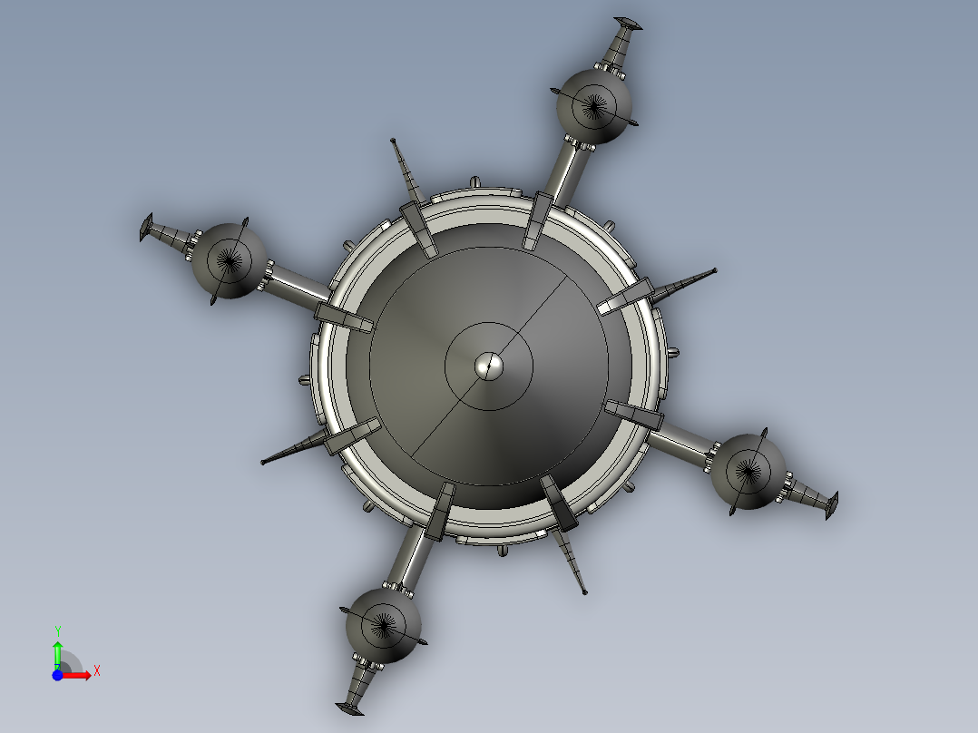 导模型3D图纸 STEP格式前视图