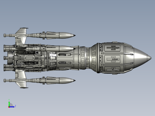 导模型3D图纸 STEP格式左视缩略图
