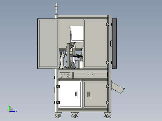 铝型材机箱视觉检测设备完整图纸2左视缩略图