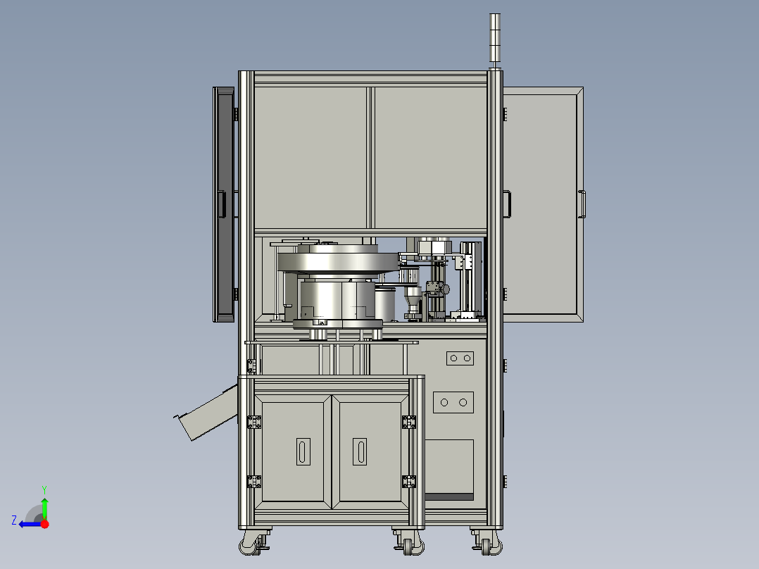铝型材机箱视觉检测设备完整图纸2右视图