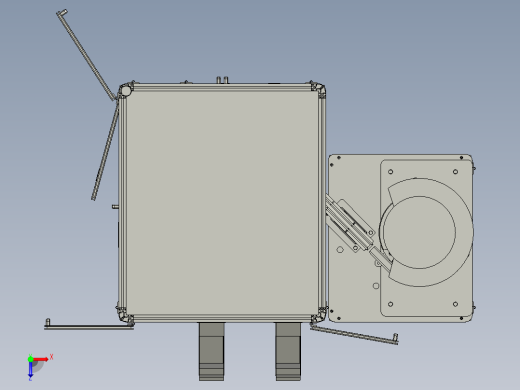 铝型材机箱视觉检测设备完整图纸2俯视缩略图