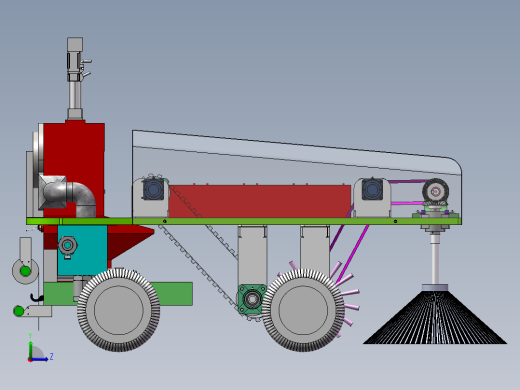 松针收集机左视缩略图