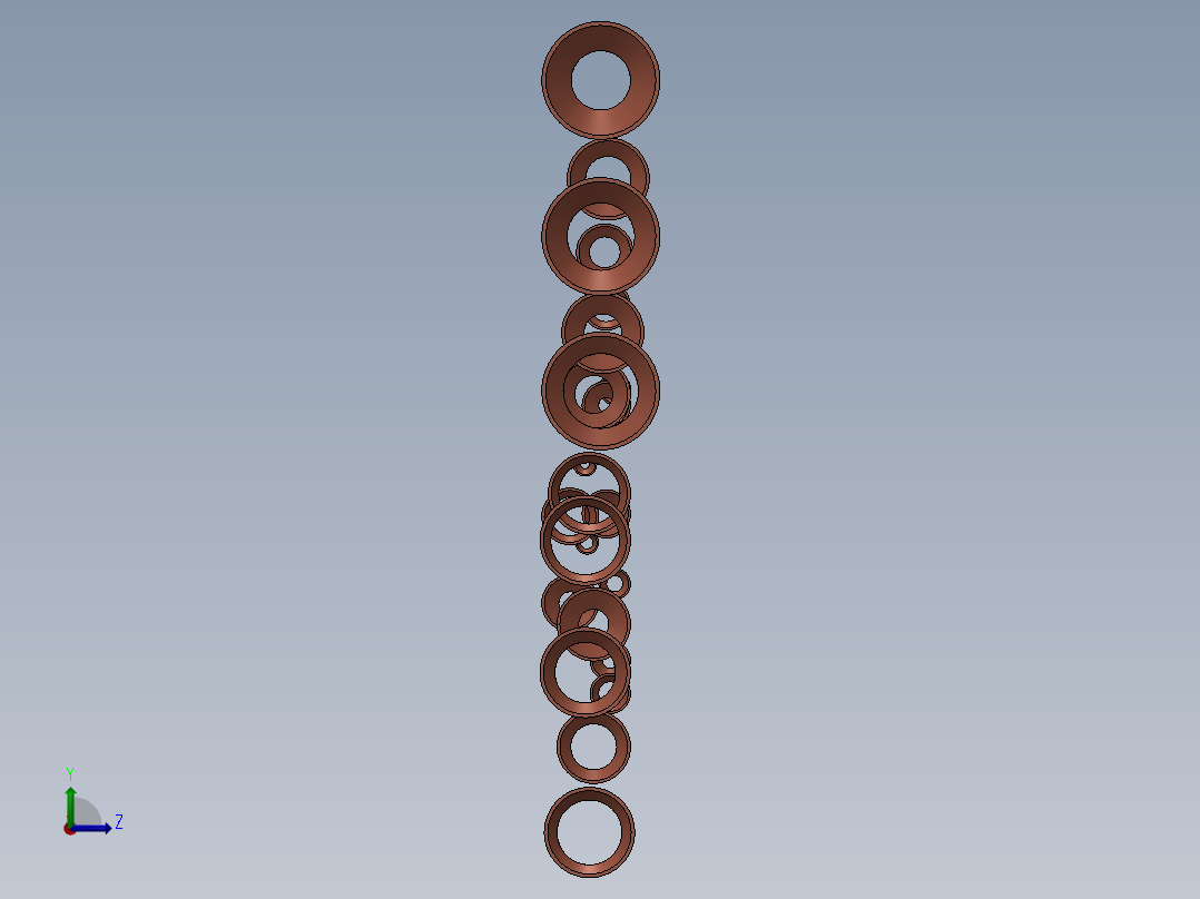 带设计表的同心异径管左视图