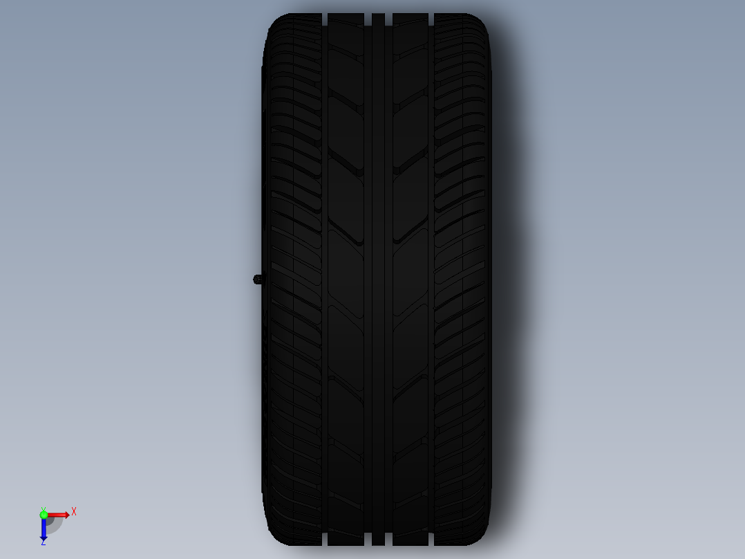 Audi奥迪车轮俯视图