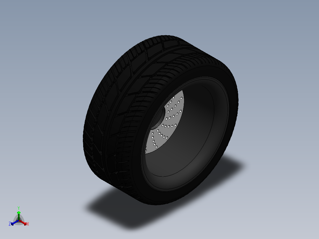 Audi奥迪车轮正等轴测图