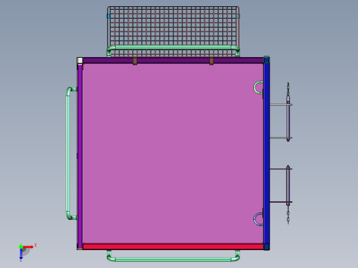 叉车高空检修作业平台俯视缩略图